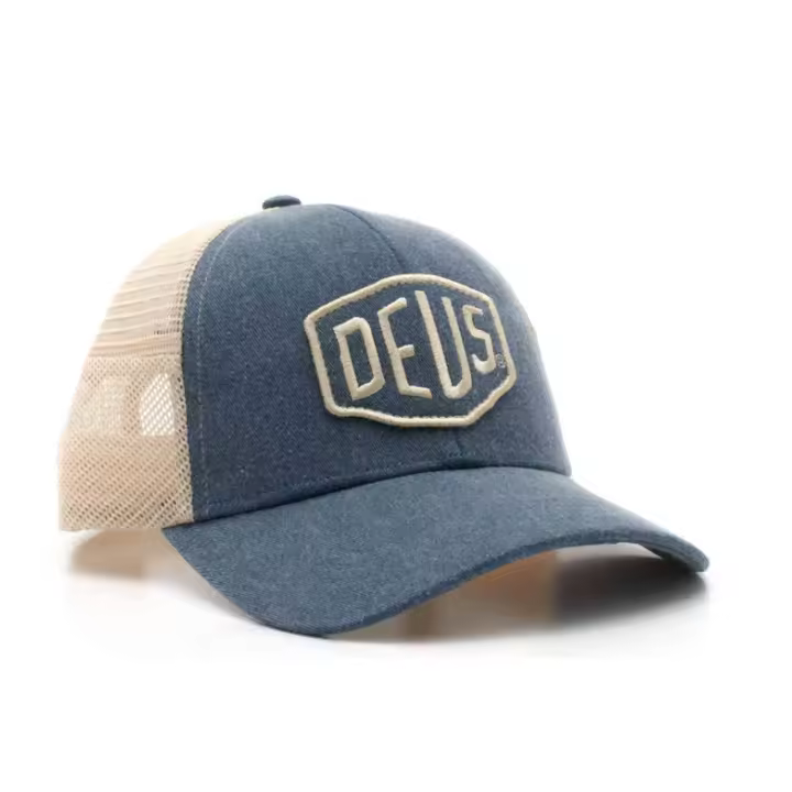 Gorra Deus Ex Machina modelo Shield Trucker para hombre en color azul - 1