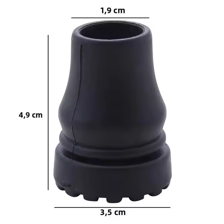 Protector De Punta De Bastón Antideslizante Para Caminar Y Trekking Funda Para Palos De Apoyo Capa Protectora De Goma Para Caminatas Y Escalada - 1