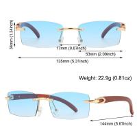 Gafas De Sol Rectangulares Punk Para Hombres Y Mujeres Estilo Trendy Sin Marco Protección UV400 Conducción Gafas De Moda Sin Marco Gradiente - details 2