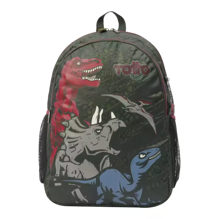 Totto Mochila escolar T-Rex -Dimensiones:32 x 44.5 x 16 cm-Material:Poliester - 1