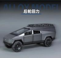 Modelo De Coche De Aleación Tesla Cybertruck 1:24 Con Sonido Y Luz Vehículo De Juguete Para Niños Coleccionable Regalo De Cumpleaños - details 5
