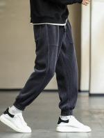 Nuevos Pantalones De Corduroy Para Hombre Otoño Invierno Estilo Callejero Holgado Casuales Pantalones De Jogger Talla plus Hasta 8XL - details 18