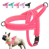 Harnés De Nylon Suave Para Perros Pequeños Y Medianos Sin Arrastre Harnés De Piel Para Pitbull Y Perros Chihuahua Pug Ajustable Y Padded - details 2
