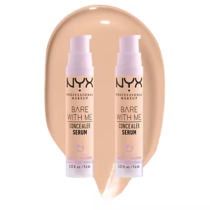 NYX Professional Makeup | Bare with me Serum Concealer x2: Oculta imperfecciones y cuida tu piel con este serum corrector, imprescindible en tu look de belleza. - 1