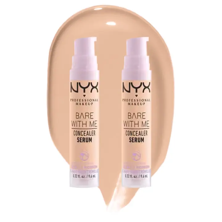 NYX Professional Makeup | Bare with me Serum Concealer x2: Oculta imperfecciones y cuida tu piel con este serum corrector, imprescindible en tu look de belleza. - 1