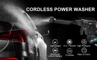 Pistola de agua portátil para lavado de autos, lavadora de alta presión inalámbrica de 200 bares, 3 velocidades + 2 baterías de 15000mAh - details 0