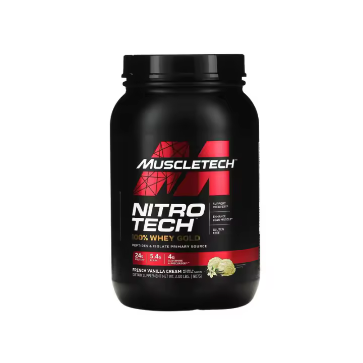 Muscletech Nitro Tech 907 Gr Chocolate - Suplemento para Recuperación Muscular - 1