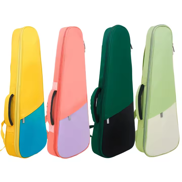 Ukelele Pequeño Serie Arco Iris 23/24 26/27 Pulgadas Con Estuche Impermeable De Algodón Y Dos Correas Acolchadas Mochila Para Guitarra - 1