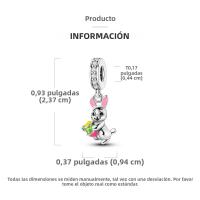 Encanto De Hummingbird De Plata Para Pulsera DIY Joyería Para Mujer Con Cada Pieza De Bola De Cúbico Zirconia Forma Irregular - details 2