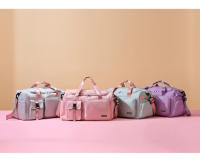 Bolsa De Deporte Para Mujer Bolsa De Mano Seca Y Húmeda Viaje Fitness Exterior Bolsa De Hombro Cruzada Weekender Duffel Nylon Negro Rosa Gris Morado Azul Verde - details 11