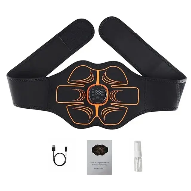 Estimulador De Músculos Abdominales Eléctrico EMS Cinturón Masajeador Para Adelgazamiento Y Fitness En Casa USB Recargable Adecuado Para El Cuerpo - 1