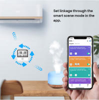 Sensor De Temperatura Y Humedad Inteligente WiFi Eleopard Con Pantalla LCD De Retroiluminación Indicador Térmico Interior Soporte Alexa - details 6
