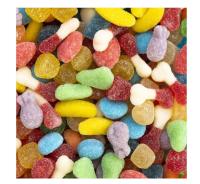 VIDAL Mini Mix Pica bolsa de 1Kg aprox 400 uds Mix de golosinas mini con cobertura de azúcar y diferentes formas sabor a Fresa, pera, piña, plátano, naranja y frambuesa. tamaño mini sin gluten  sin grasa sabor original Vidal garantizado - details 3