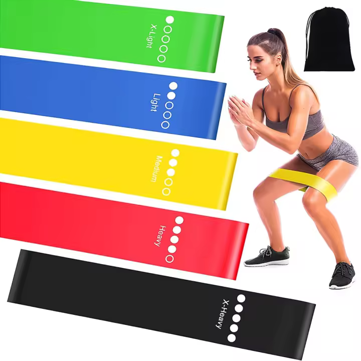 Set De Bandas De Resistencia De Látex Para Fitness Ejercicios De Fortalecimiento Con Anillos De Goma Equipo De Gimnasio Elásticas Para Entrenamiento Cardiovasculares Y Musculares - 1