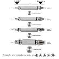 Juego de extractores de tornillos dañados, Discos de Doble extremo, juego de instrumentos - details 0
