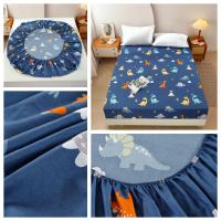 Sábana Elástica Impermeable De Poliéster UPzo Tamaño King Para Cama Con Banda Elástica Alrededor Del Matraces Diseño De Dibujos Animados Sin Funda Para Almohada - details 7