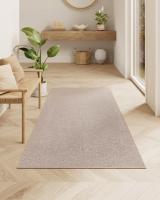 Alfombra Antideslizante de Yute Sintético 80x150 cm, Lavable a Máquina, para Salón, Dormitorio y Comedor, Color Marrón Camello - details 1