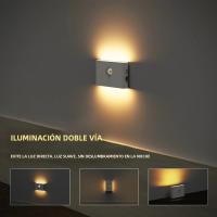Luz Nocturna LED Con Sensor De Movimiento Recargable Por USB Para Armario Cocina Escaleras Luz De Noche Rectangular Para Gabinete - details 2