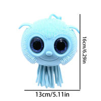 Juguete Electrónico De Ojos Grandes Y Medusa De Gelatina Con Flash Band TPR Pinching Y Relaxing Toy Para Niños De 3-12 Años - details 1