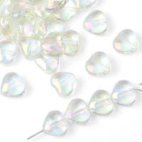 20pcs Perlas De Cristal De Pera Corazón Con Agujero Horizontal Para Manualidades Joyería Accesorios De Bricolaje Hechas a Mano Pendientes - details 8
