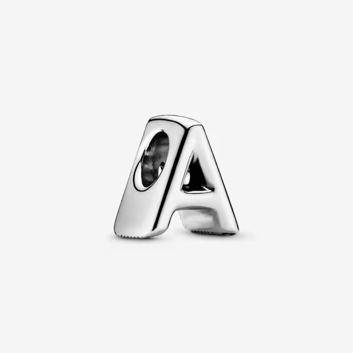 Charm Pandora 797455 plata de ley Letra A - 1