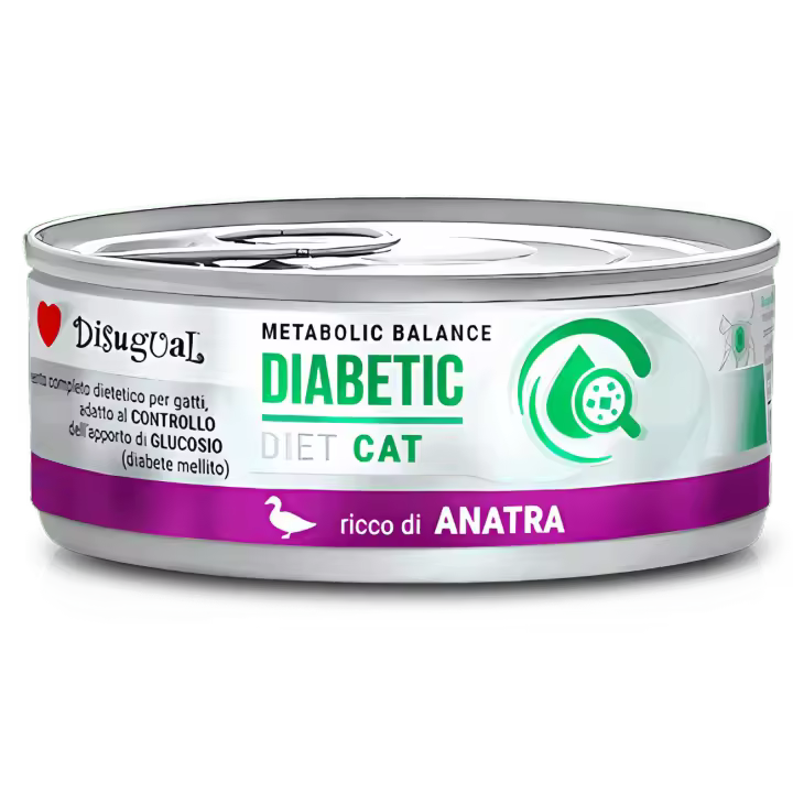 Disugual Diet Cat Pato Diabetic 85 g – Comida Húmeda para Gatos Diabéticos - 1