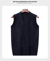 Suéter Casual Para Hombres Chaqueta De Talle Alto Caliente Otoño Invierno Moda Cómoda Transpirable Chaleco Sin Mangas Para Gimnasio - details 10