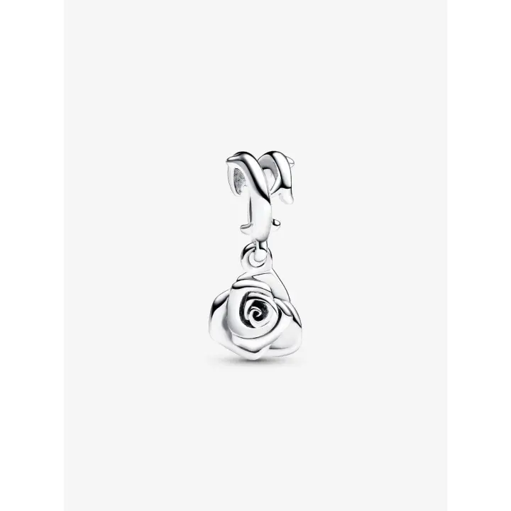 Pandora - Charm Colgante Rosa en Flor-Plata de Lei - 1