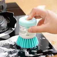 Cepillo De Limpieza Para Platos Con Dispensador De Jabón Durable Y Antideslizante Para Ollas Y Sartenes Diseño Ergonómico Para Cocina - details 1
