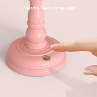 Lámpara De Mesa Recargable USB Retro Para Decoración De Hogar Y Dormitorio Luz Nocturna Tactil Pequeña Para Estudio De Niños Y Campamento - details 4