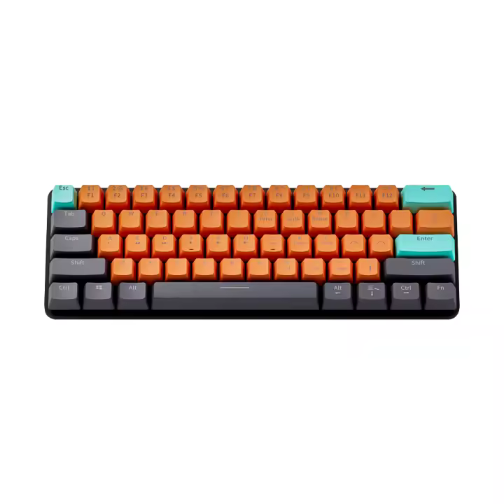 Teclado Mecánico RGB MUCAI 61 Teclas Con Cable USB Iluminación LED Para Mac Android Windows Teclado De Juego Estándar Sin Soporte Para El Codo - 1