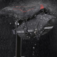 Bolsa De Sillín Para Bicicleta Impermeable Almacenamiento Negro Bolsa Trasera Rápida De Liberación Para Ciclismo Montaña Carretera - details 7