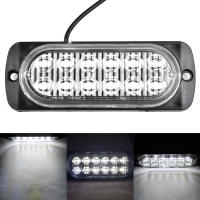 Luz De Trabajo LED Para Coche 12V 36W Super Brillante 12LED Seguridad Urgente Accesorios De Coche Luz Constante Para Camiones - details 2