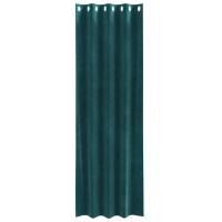Cortinas Opacas vidaXL con Ojales 2 pcs Verde Oscuro de Terciopelo - details 2
