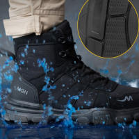 Botas De Trabajo Indestructibles Para Hombres Zapatos De Seguridad Con Punta De Acero Antipinchazos Antideslizantes Tácticas Para Hombres Y Mujeres - details 2