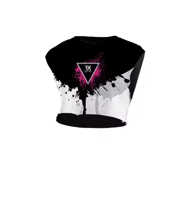 Crop Top Cross Training técn. GYMBRO / Chum! corporativa - Rx Heavy Rx Heavy Camiseta mujer tecnica   crop top camisetas chica femenina gym fitness crossfit cross training mujer algodón - 1