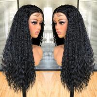 Pelucas Sintéticas Largas Y Rizadas De Encaje Frontal Para Mujeres Negras Con Pelo Fino Y Ondulado Resistente Al Calor 13x3 - details 3
