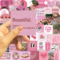 56PCS Pegatinas De Flores Rosa Para Scrapbook Diario Laptop Equipaje Patineta Decoración Impermeable Juguetes Clásicos Y Estilizados - details 3