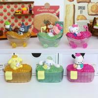 6pcs Serie De Fiestas De Burbujas Sanrio Figuras De Modelos Kawaii De Hello Kitty My Melody Kuromi Juguete De Decoración De Caja Sorpresa De Dibujos Animados Para Adolescentes Y Adultos - details 2
