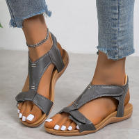2025 Nuevo Cómode TejidoGrués Sandalias de Mujer Zapatos Velcro Correa Sandalias de Mujer Zapatillas de Mujer - details 1