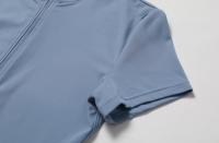Traje De Yoga Unipersonal Europeo Y Americano Con Cuello Alto Y Cremallera Media Manga Corta Ajustado Para Fitness - details 8