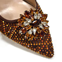 Sandalias De Fiesta Verdes Con Zapatos De Tacón Alto Y Bolso De Venus Chan Estilo INS Punta Redonda Brillante Elegantes Para Mujer - details 41