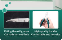 Set De Manicura Y Pedicura 40 Piezas Kit De Tijeras Y Cortauñas En Acero Inoxidable Con Estuche De Cuero Herramientas Para Cuidado De Pies Y Callos - details 7