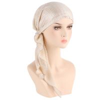 Gorro De Quimioterapia Para Mujer Pre-Apellado Pañuelo De Hijab Protector Contra La Pérdida De Cabello Turban De Cabeza Unisex - details 5
