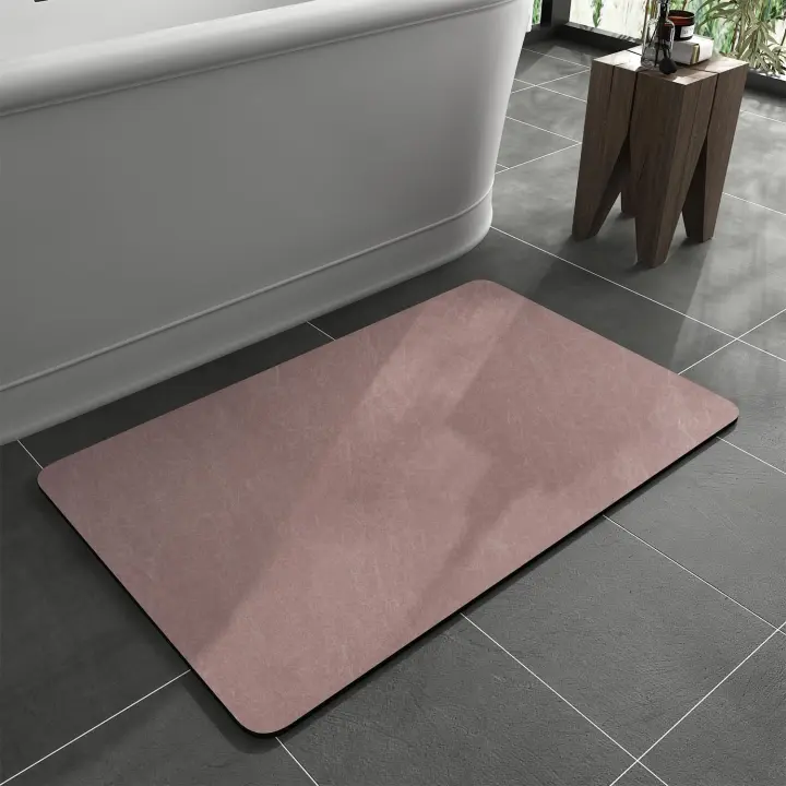 VIKAMA Alfombra De Baño Antideslizante Diatomea Absorbente Y Secado Rápido Material PVC Rectangular Para El Hogar Y El Dormitorio - 1