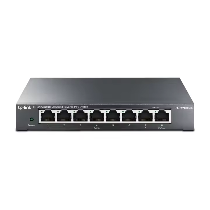 Switch Gestionado Ethernet TPLINK TL-RP108GE, Negro - 1