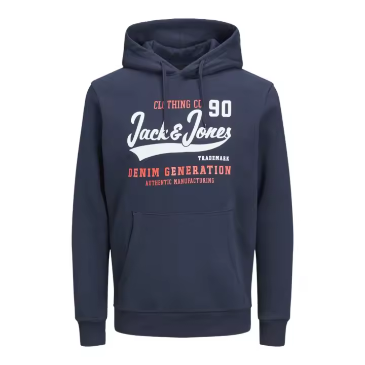 JACK&JONES 12210824 JJELOGO SWEAT HOOD 2 COL 22/23 NOOS Hombre Sudadera Jersey Cuello Capucha 28686 - 1