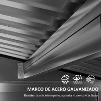Outsunny Cobertizo de Jardín 190x131x188 cm Caseta Exterior Casa de Herramientas con 2 Ventanas de Ventilación y Puerta para Patio Terraza Balcón Roble - details 2