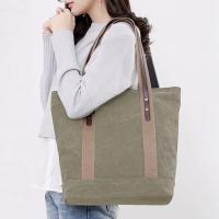 Bolso de Lona para Mujer, Bolso de trabajo casual retro, fabricado en Lona de alta calidad, forro de poliéster, cremateras de alta calidad, Resistó y duradero. - details 2