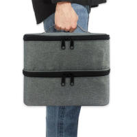 Estuche De Nailpolis De Nylon Para Fácil Almacenamiento Y Acceso Estuche Portátil Organizado Y Conveniente Para Transporte Negro - details 6